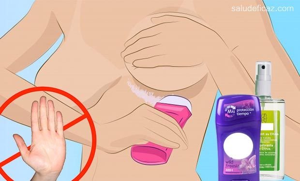 usar desodorante debajo de los senos ¿es bueno o malo?