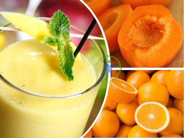 Batido de damascos y naranja para levantar las defensas