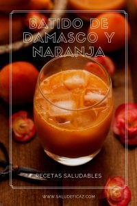 zumo de naranja y albaricoque