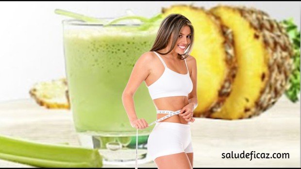 Jugo de piña y pepino para limpiar el colon y perder peso en 7 días