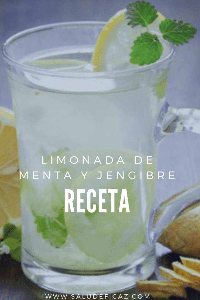 LIMONADA DE MENTA Y JENGIBRE